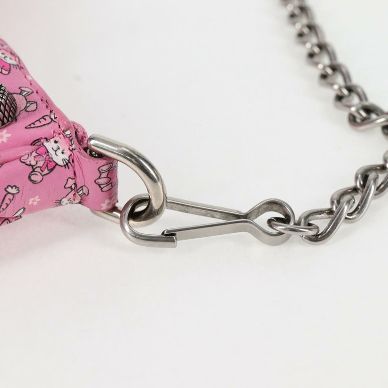 【日本直送】BALENCIAGA luka Goal 手袋 皮革 2way 粉紅色銀色 695814 正品 126245SM-7