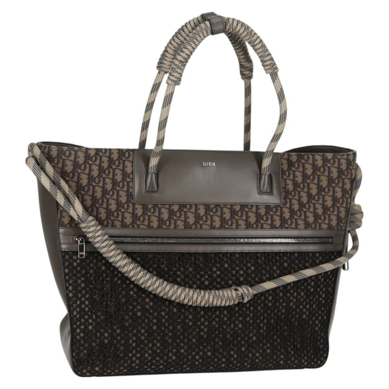 【日本直送】Christian Dior 托特包 Trotter 帆布灰銀色正品 bs24696SAM-0