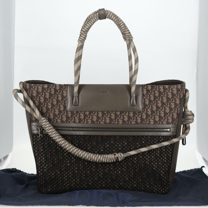 【日本直送】Christian Dior 托特包 Trotter 帆布灰銀色正品 bs24696SAM-11