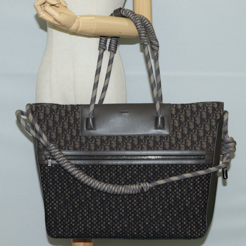 【日本直送】Christian Dior 托特包 Trotter 帆布灰銀色正品 bs24696SAM-25