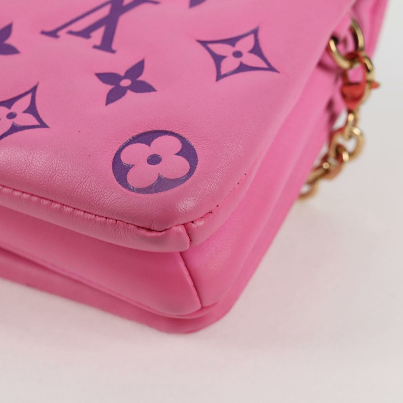 【日本直送】路易威登 Monogram Pochette Coussin 肩背包粉紅色 M80745 LV 正品 126599SAM-16