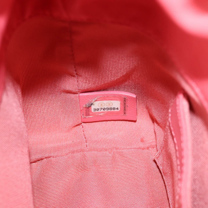 【日本直送】香奈兒鏈單肩包 羊皮 粉紅色 金 CC 標誌 正品 126608SAM-9