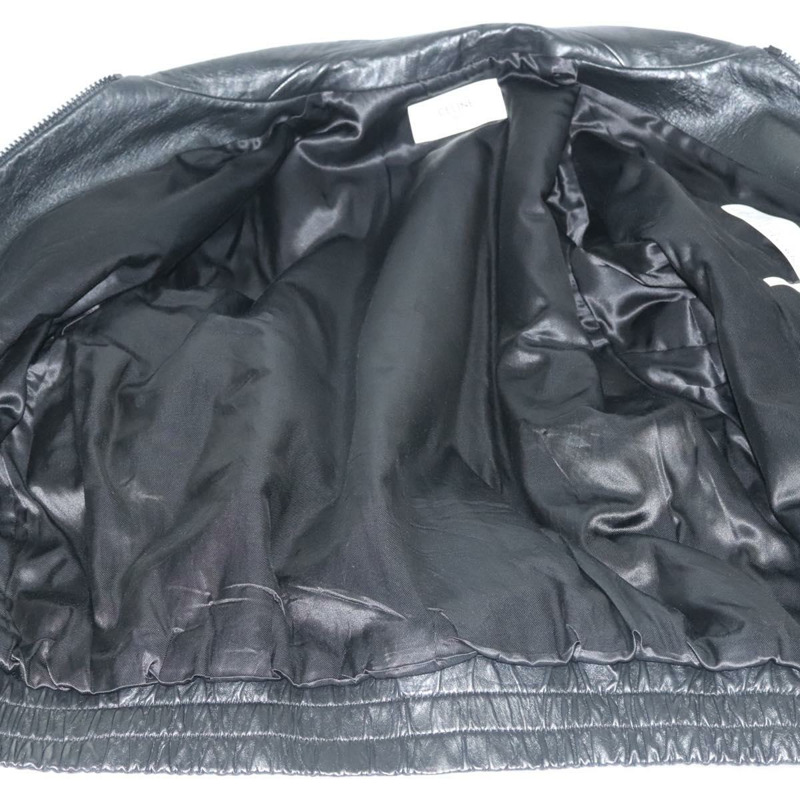 【日本直送】CELINE 羊皮外套 白色 黑色 正品 ym037SAM-9