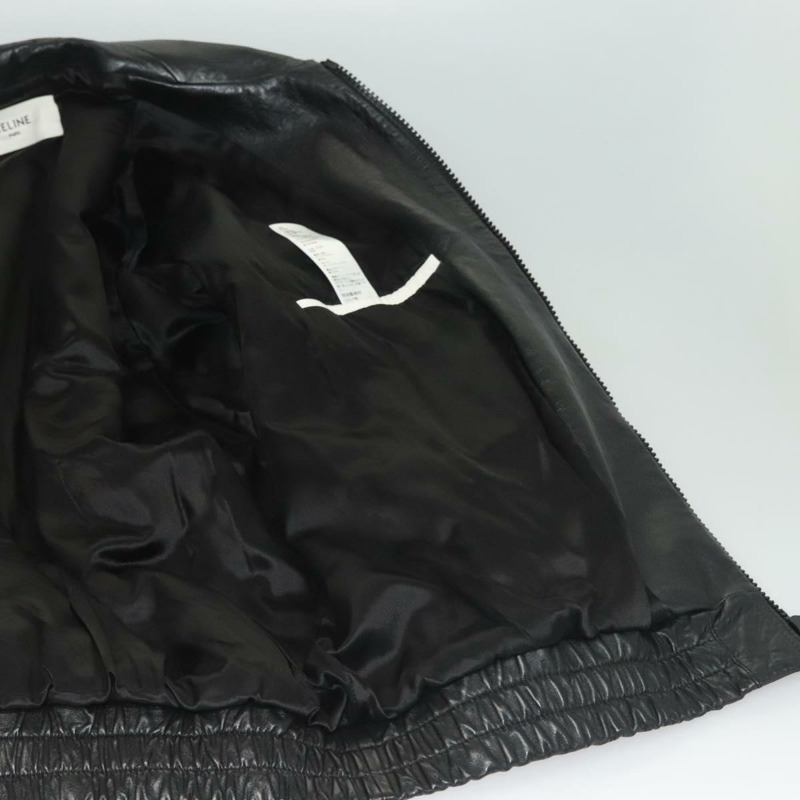 【日本直送】CELINE 羊皮外套 白色 黑色 正品 ym037SAM-10