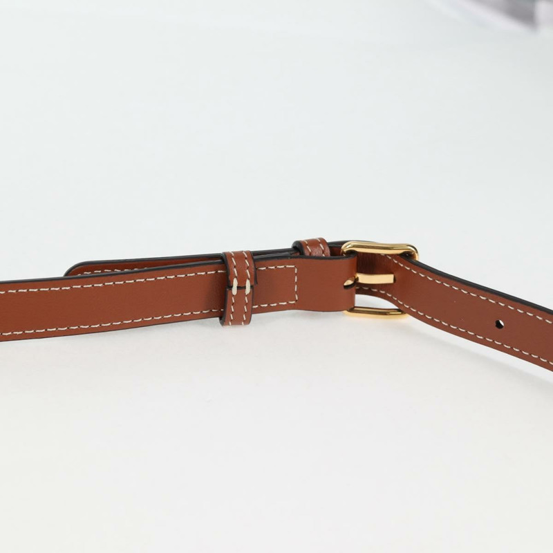 【日本直送】CELINE 肩背包 帆布 皮革 棕色 金色 正品 125821SAM-7