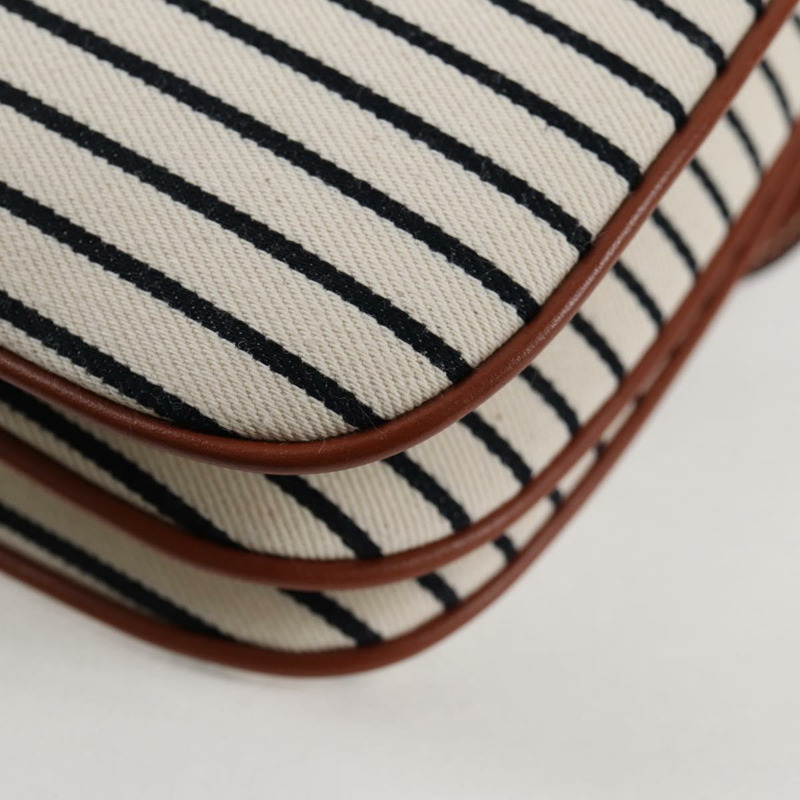 【日本直送】CELINE 肩背包 帆布 皮革 棕色 金色 正品 125821SAM-15