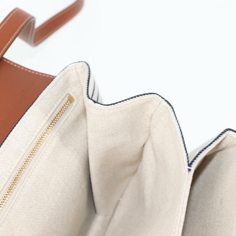 【日本直送】CELINE 肩背包 帆布 皮革 棕色 金色 正品 125821SAM-19