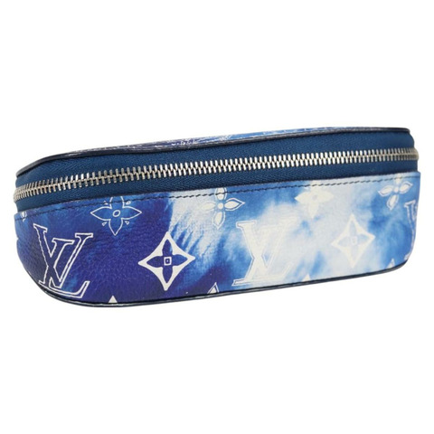 路易威登 Bandana Etui Lunet GM 眼鏡盒 藍色 GI0764 正品 131099SAM
