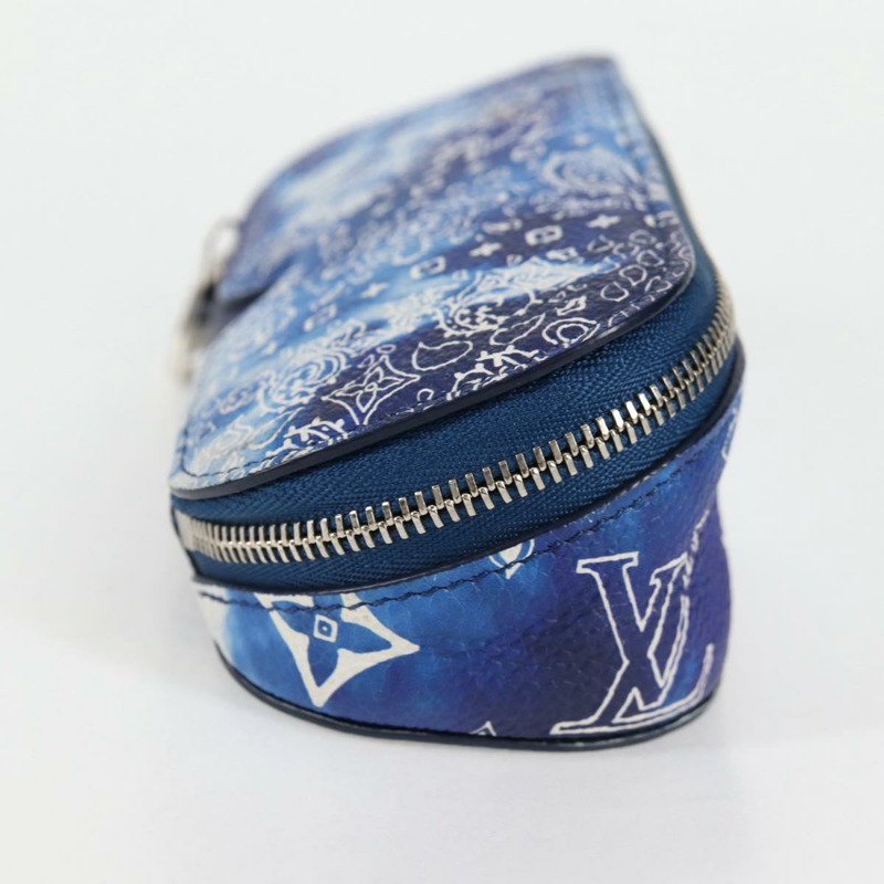 【日本直送】路易威登 Bandana Etui Lunet GM 眼鏡盒 藍色 GI0764 正品 131099SAM-3