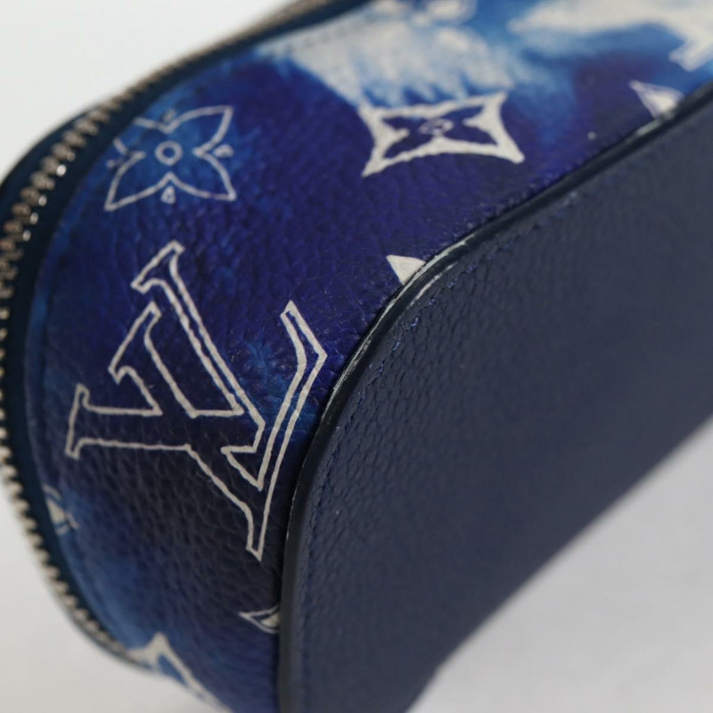 【日本直送】路易威登 Bandana Etui Lunet GM 眼鏡盒 藍色 GI0764 正品 131099SAM-14