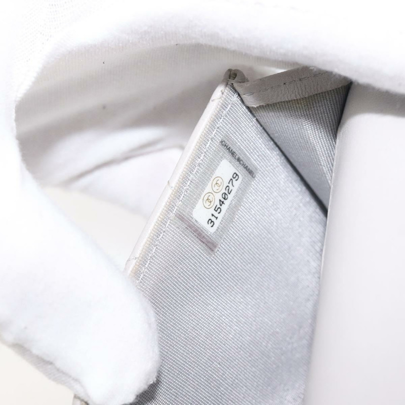 【日本直送】香奈兒 (CHANEL) Matelasse 鏈條錢包單肩包 羊皮 灰色 金 CC 標誌 Auth 128807SAM-11