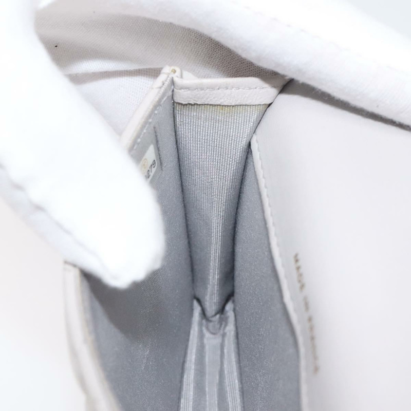 【日本直送】香奈兒 (CHANEL) Matelasse 鏈條錢包單肩包 羊皮 灰色 金 CC 標誌 Auth 128807SAM-20