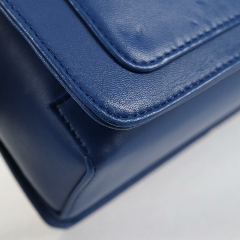 【日本直送】Salvatore Ferragamo Gancini 鏈條單肩包，皮革材質，藍色金色，正品，貨號 131644SM-15