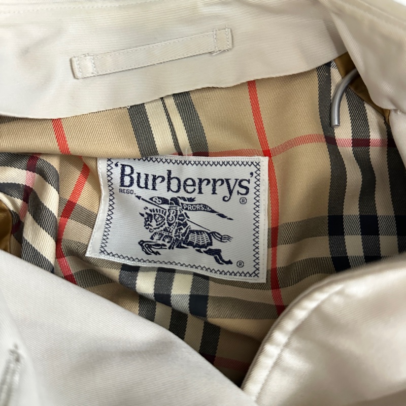 Burberry 經典格紋長款風衣-4