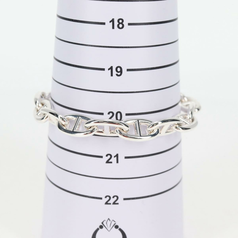 【日本直送】愛馬仕 Chaine d'Ancre GM 手鍊 AG925 15 節銀手鍊 Auth 131509SM-6