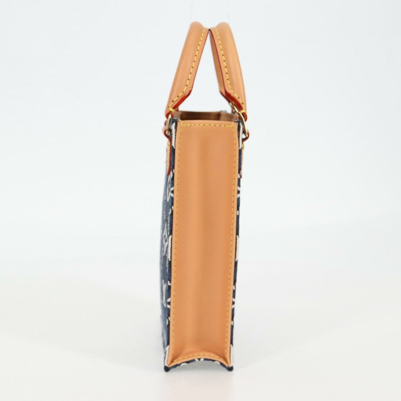 【日本直送】路易威登 (LOUIS VUITTON) 二手 Petit Sac Plat 2way 海軍藍手提包 M80288 正品 132611SAM-2