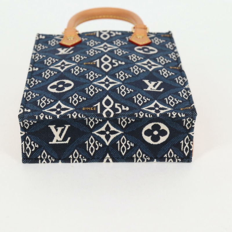 【日本直送】路易威登 (LOUIS VUITTON) 二手 Petit Sac Plat 2way 海軍藍手提包 M80288 正品 132611SAM-4