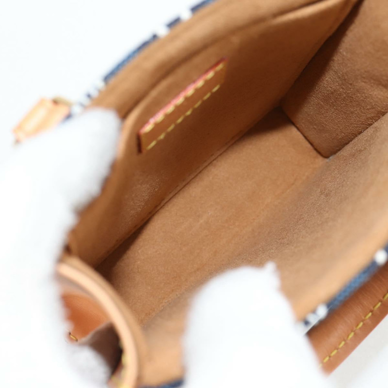 【日本直送】路易威登 (LOUIS VUITTON) 二手 Petit Sac Plat 2way 海軍藍手提包 M80288 正品 132611SAM-9