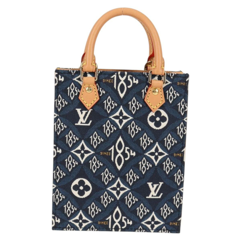 【日本直送】路易威登 (LOUIS VUITTON) 二手 Petit Sac Plat 2way 海軍藍手提包 M80288 正品 132611SAM-12