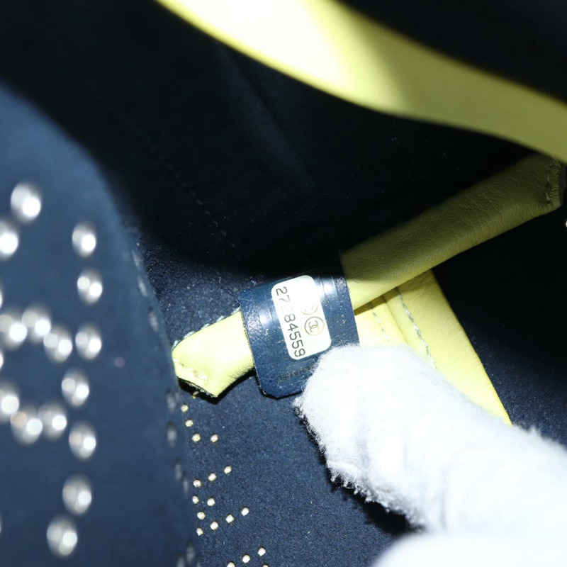 【日本直送】香奈兒 (CHANEL) 鏈條肩背包，皮革材質，黃色，雙C標誌，貨號 130486SM-9