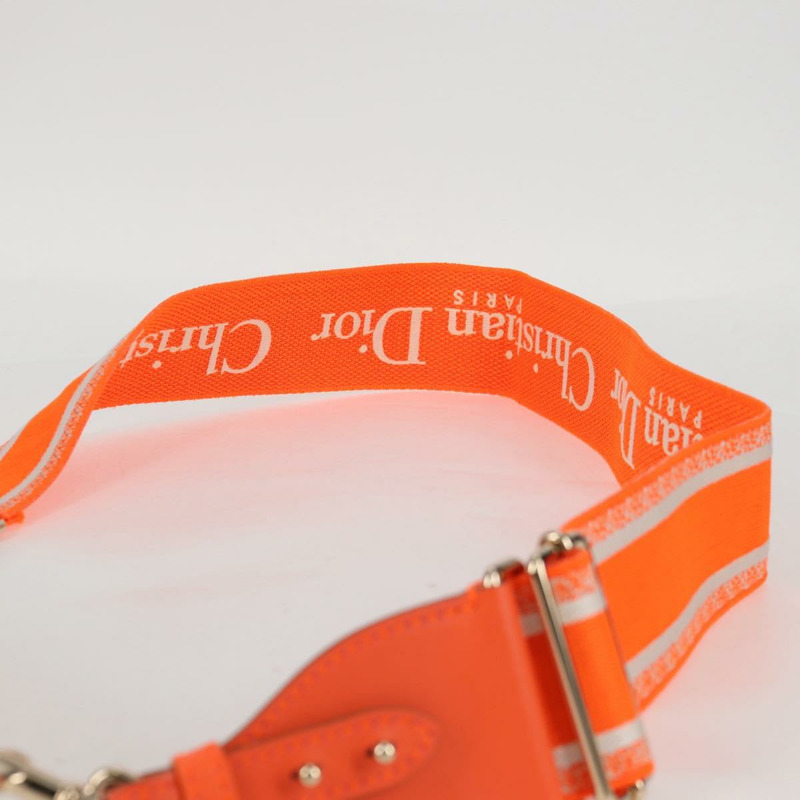 【日本直送】Christian Dior 拉菲草編織肩背包，橘子米色，正品 132405SM-13