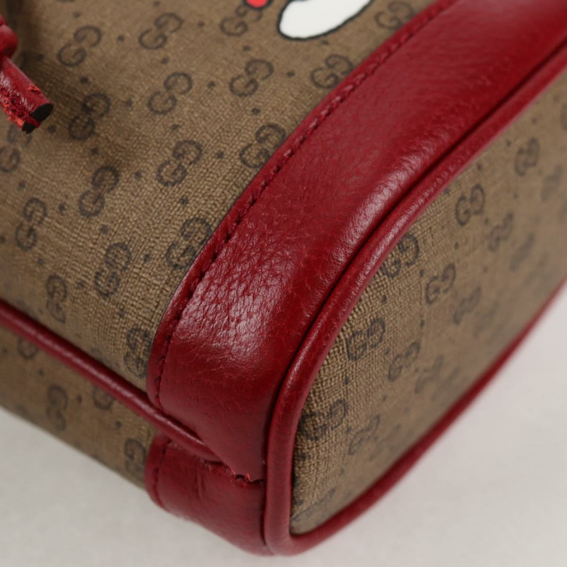 【日本直送】GUCCI Micro GG Supreme Doraemon 聯名手袋 PVC 米色 647801 正品 131783SM-8
