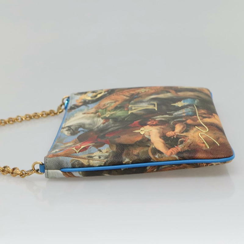 【日本直送】路易威登 Celty Pochette Plat Pouch Koons Rubens M64617 LV Auth 132961SM-2