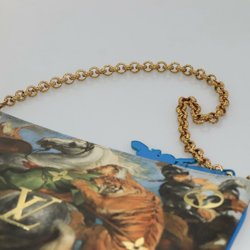 【日本直送】路易威登 Celty Pochette Plat Pouch Koons Rubens M64617 LV Auth 132961SM-13