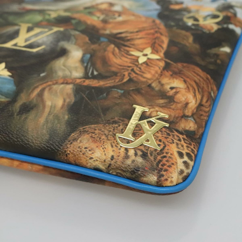 【日本直送】路易威登 Celty Pochette Plat Pouch Koons Rubens M64617 LV Auth 132961SM-14