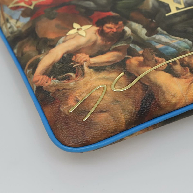 【日本直送】路易威登 Celty Pochette Plat Pouch Koons Rubens M64617 LV Auth 132961SM-15