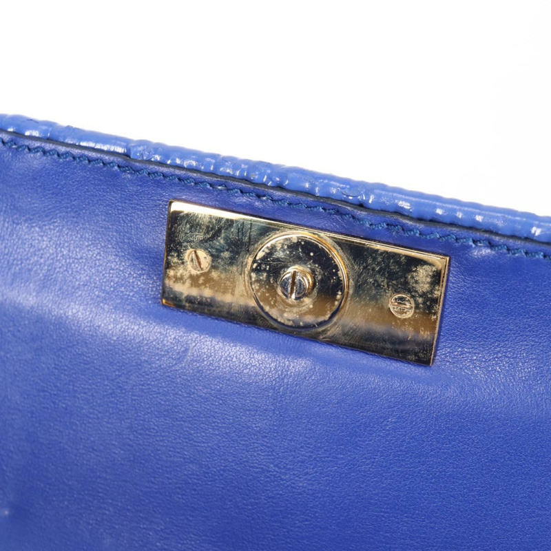 【日本直送】Salvatore Ferragamo Gancini 手提包，藤編兩用款，藍金配色，正品，貨號 135631SAV-21