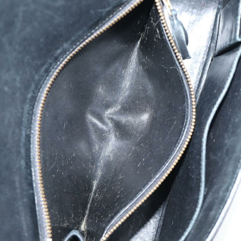 【日本直送】愛馬仕 Martine Vert 肩背包，黑色皮革，金色，正品，貨號 135513SAM-26