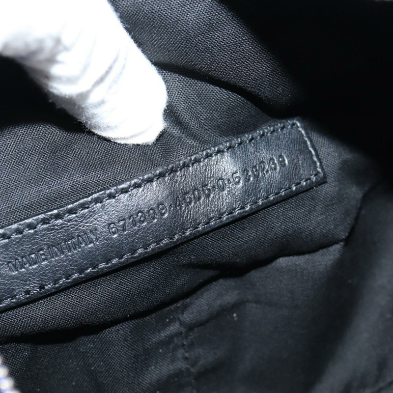 【日本直送】BALENCIAGA Luka Goal 單肩包，皮革材質，藍色/銀色，貨號 671309，正品編號 134466SAM-10