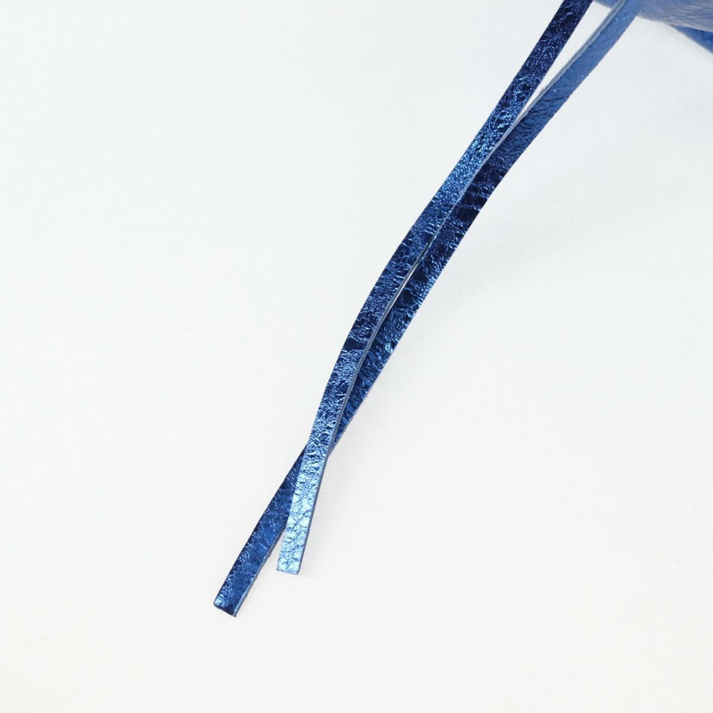 【日本直送】BALENCIAGA Luka Goal 單肩包，皮革材質，藍色/銀色，貨號 671309，正品編號 134466SAM-20