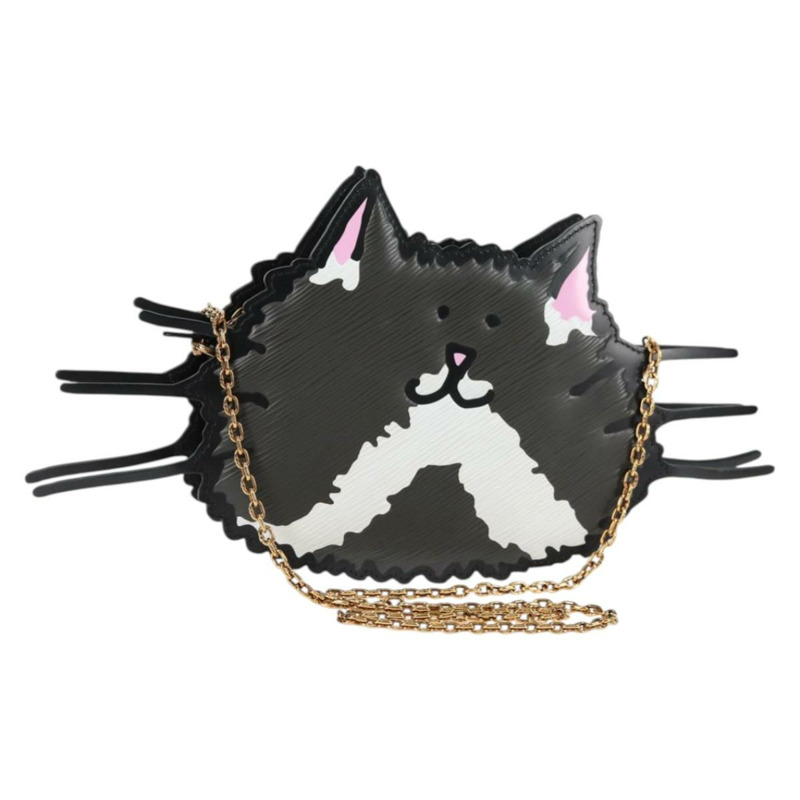 【日本直送】路易威登 Epi Monogram 貓臉手拿包 灰色 LV 正品 133624SA-0