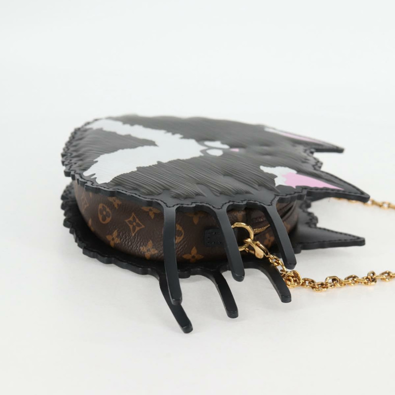 【日本直送】路易威登 Epi Monogram 貓臉手拿包 灰色 LV 正品 133624SA-3