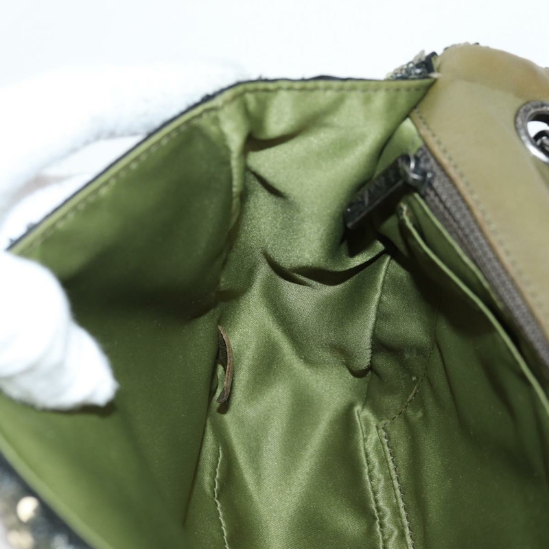 【日本直送】香奈兒 2017 早春度假系列 Coco Cuba 鏈條單肩包 亮片 綠色 CC 正品 ar13715SM-22