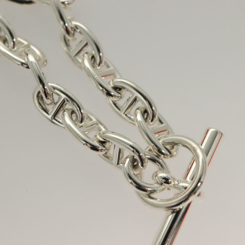 【日本直送】愛馬仕 Chene Dunkle MM 手鐲 AG925 14 節銀質 Auth 132989SM-2