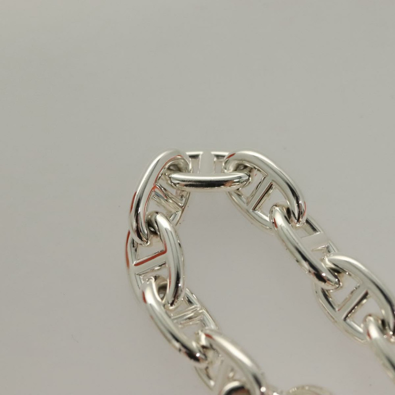 【日本直送】愛馬仕 Chene Dunkle MM 手鐲 AG925 14 節銀質 Auth 132989SM-7