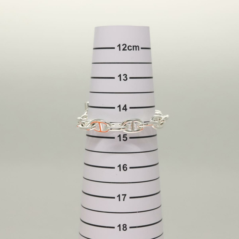 【日本直送】愛馬仕 Chene Dunkle MM 手鐲 AG925 14 節銀質 Auth 132989SM-10