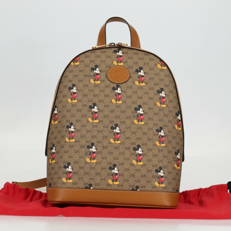 【日本直送】GUCCI Micro GG Supreme Disney 聯名雙肩包 PVC材質 552884 正品 134962SM-11