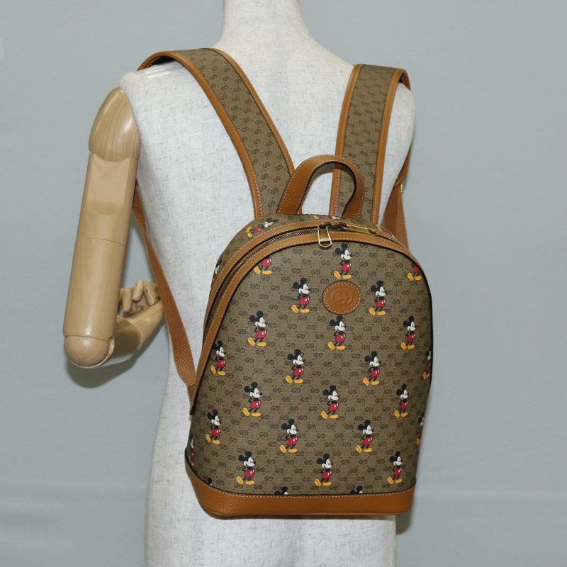 【日本直送】GUCCI Micro GG Supreme Disney 聯名雙肩包 PVC材質 552884 正品 134962SM-25