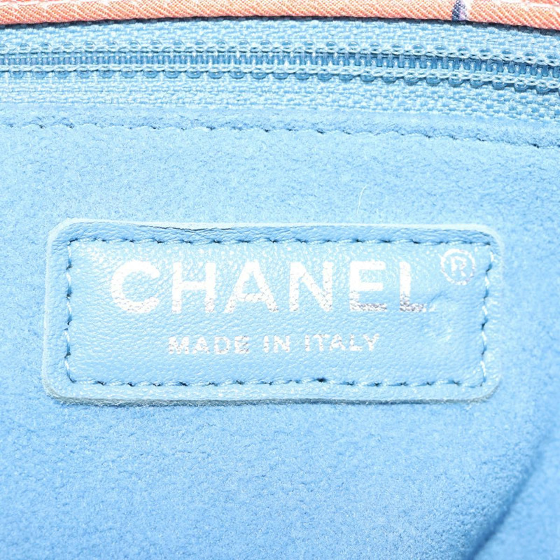 【日本直送】香奈兒 (CHANEL) 絎縫鏈條單背包 尼龍材質 橘色 銀色 CC 標誌 Auth 132851SM-22