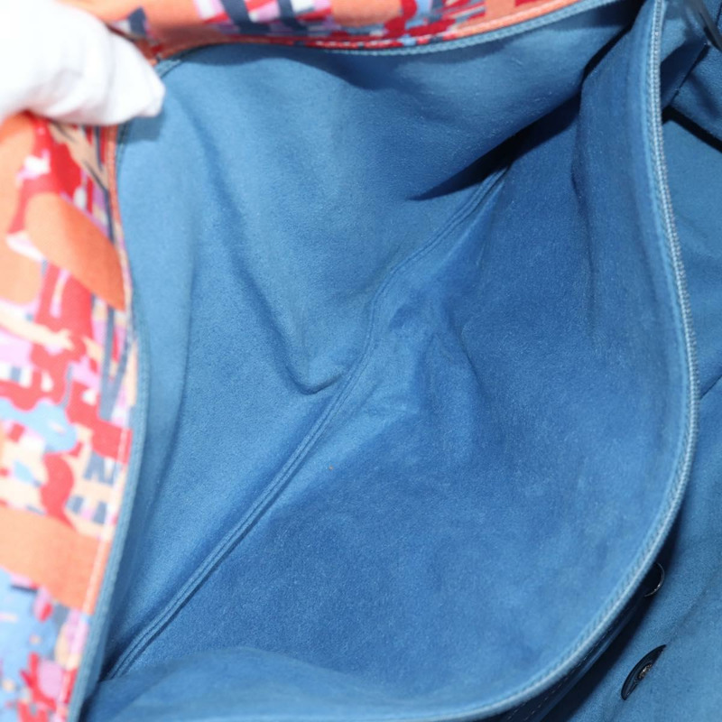 【日本直送】香奈兒 (CHANEL) 絎縫鏈條單背包 尼龍材質 橘色 銀色 CC 標誌 Auth 132851SM-26