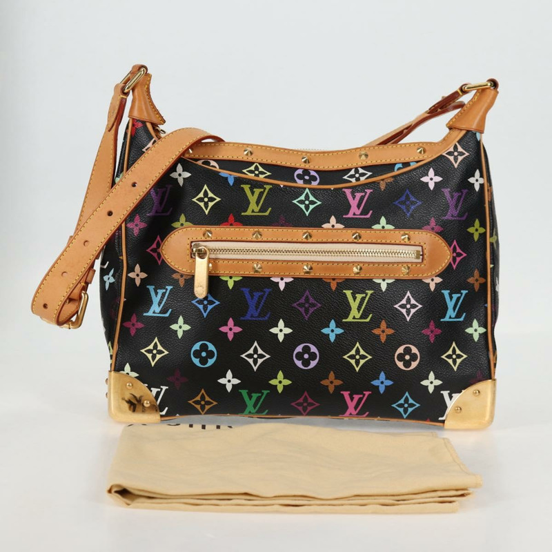 【日本直送】路易威登 (LOUIS VUITTON) 多色布洛涅肩背包 黑色 M92638 LV 正品 BA4683SAV-11