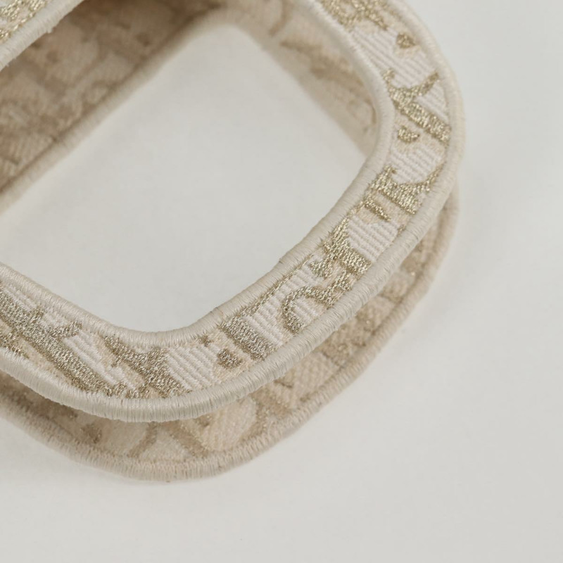 【日本直送】Christian Dior Trotter帆布書本手袋 白色帆布 正品 136735SAM-6