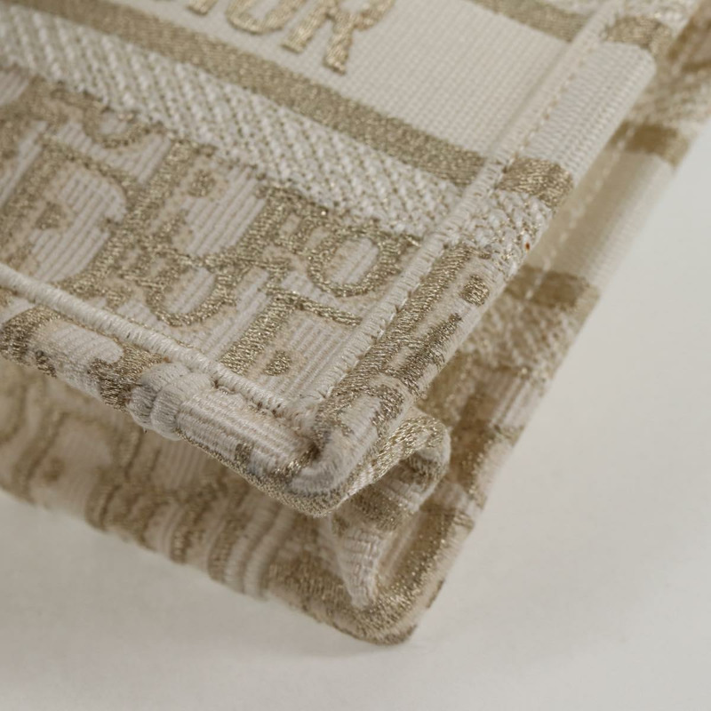 【日本直送】Christian Dior Trotter帆布書本手袋 白色帆布 正品 136735SAM-14