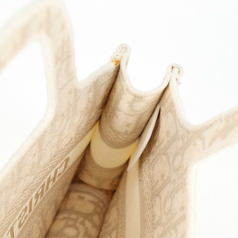 【日本直送】Christian Dior Trotter帆布書本手袋 白色帆布 正品 136735SAM-19