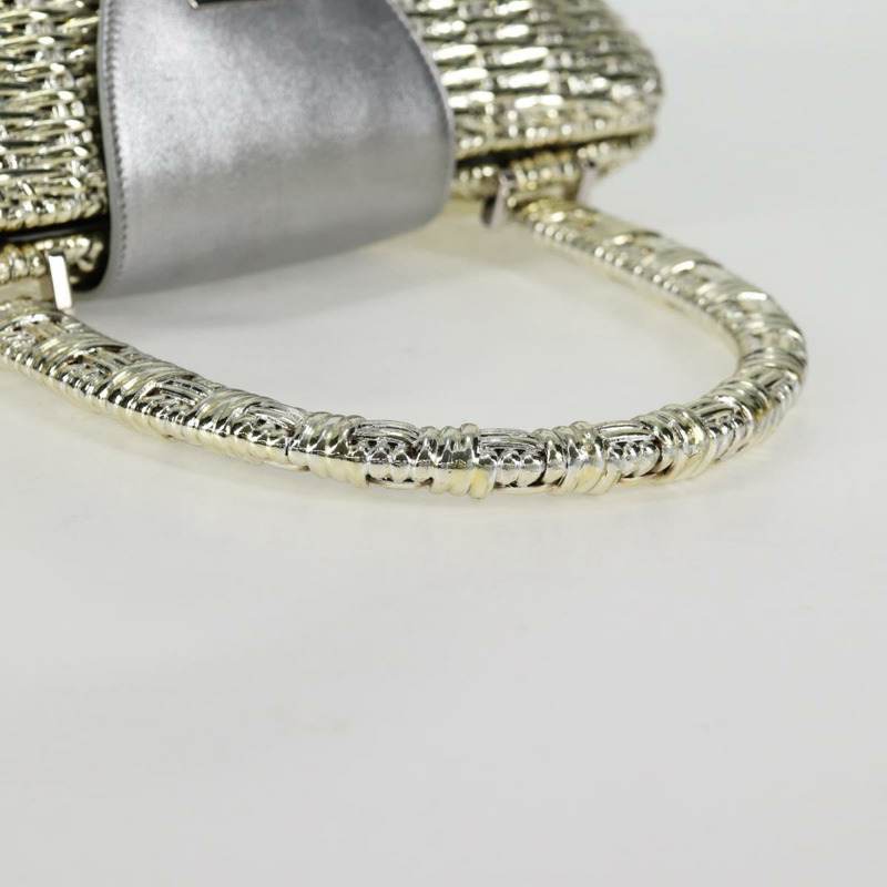 【日本直送】Salvatore Ferragamo Gancini 手提包 藤編 金色 正品 137497SAV-6