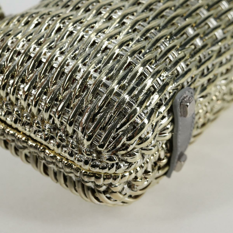 【日本直送】Salvatore Ferragamo Gancini 手提包 藤編 金色 正品 137497SAV-8